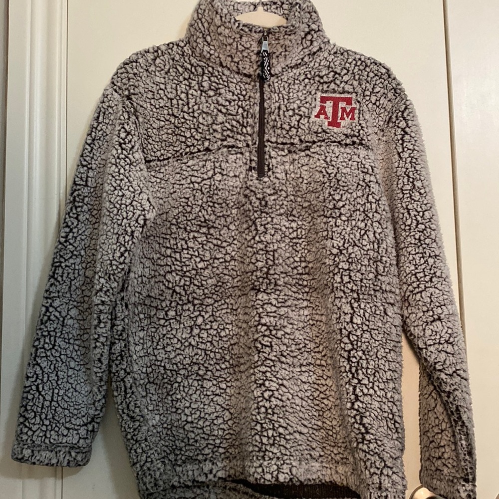 Texas A&M Teddy 3/4 Zip Pullover | Size S